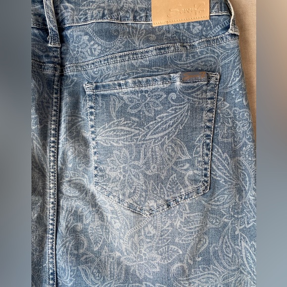 NWT Seven7 Paisley Denim Skirt - Picture 6 of 6